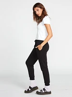 Stone Stackedd Jogger Pants - Black