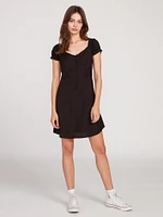 Window Cactus Dress - Black