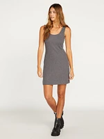 Lived Lounge Rib Dress - Black