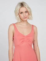 Swingin Summer Dress - Electric Coral