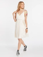 Static Bloom Dress - Sand Brown