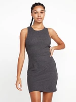 Lived Lounge Rib Backless Dress - Black