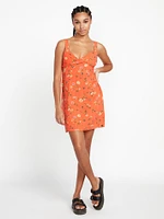 Hey Budz Dress - Dark Coral