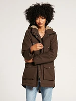 Walk On By 5K Parka Jacket - Dark Brown