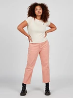 Stone Step High Rise Pant - Light Mauve