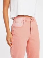 Stone Step High Rise Pant - Light Mauve