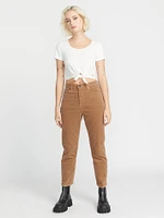 Stoned Straight Corduroy Pants - Mocha