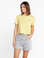 Pocket Dial Short Sleeve Tee - Citron