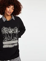 Coco Ho Boyfriend Sweatshirt - Black