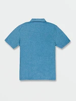 Big Boys Wowzer Short Sleeve Polo - Blue Drift