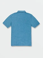 Big Boys Wowzer Short Sleeve Polo - Blue Drift