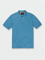 Big Boys Wowzer Short Sleeve Polo - Blue Drift