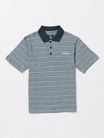 Big Boys Static Stone Polo Short Sleeve Shirt - Navy