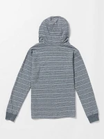 Big Boys Static Stone Hood Long Sleeve - Navy