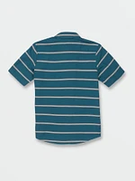 Big Boys Sayzon Stripe Short Sleeve Shirt - Aged Indigo