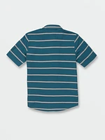 Big Boys Sayzon Stripe Short Sleeve Shirt - Aged Indigo