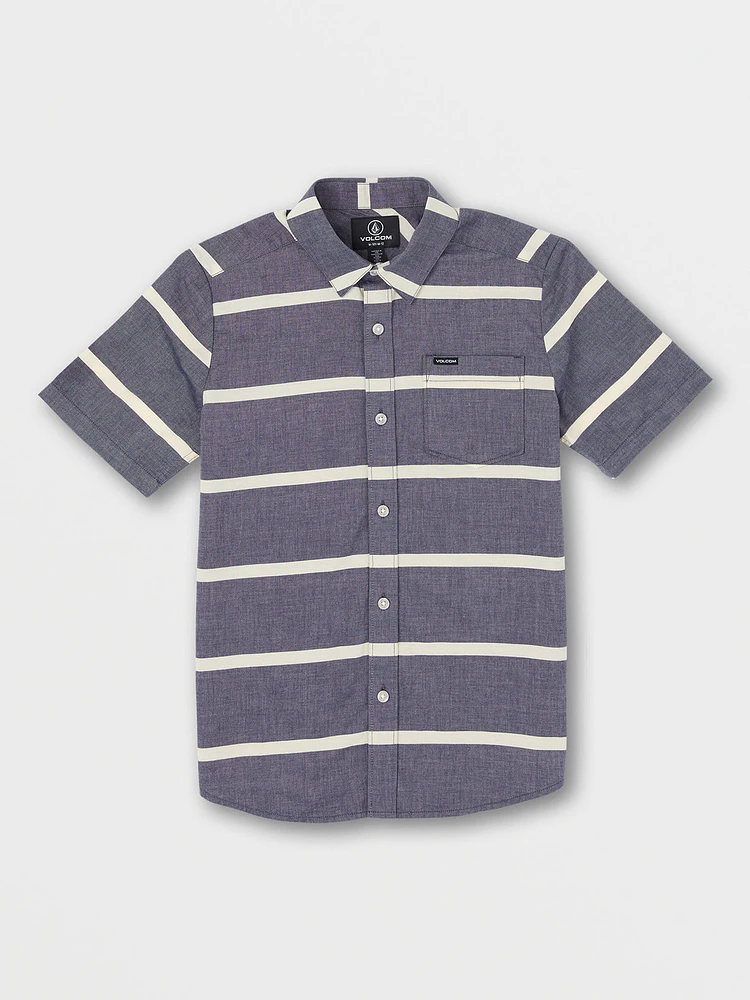 Big Boys Stone Stagger Short Sleeve Shirt - Marina Blue