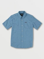 Big Boys Stone Mags Short Sleeve Shirt - Slate Blue