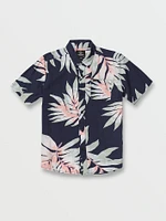 Big Boys Seeweed Short Sleeve Shirt - Navy