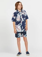 Big Boys Seeweed Short Sleeve Shirt - Navy