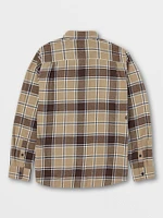 Big Boys Caden Plaid Long Sleeve Flannel