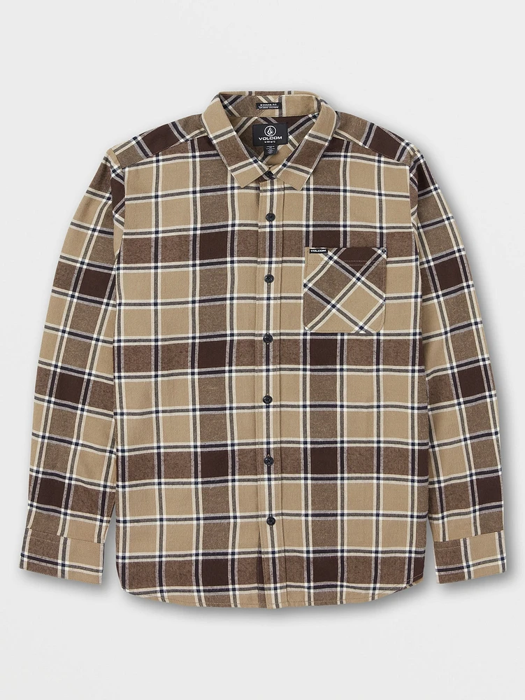 Big Boys Caden Plaid Long Sleeve Flannel