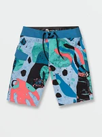 Big Boys Knife Aquatic Mod-Tech Trunks - Washed Blue