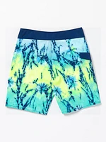 Big Boys Mod Batik Trunks - Misty Blue