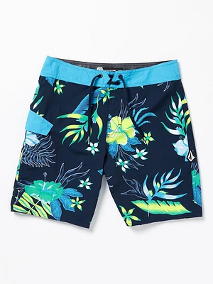 Big Boys Mod Sunriser Floral Trunks - Navy