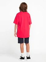 Big Boys New Aged Stone Elastic Waist Shorts - Navy