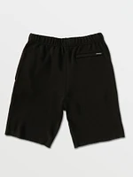 Big Boys Iconic Stone Fleece Shorts