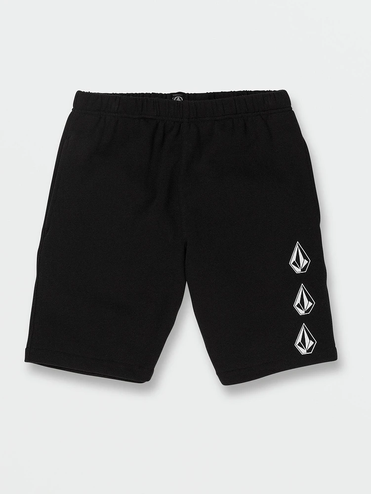 Big Boys Iconic Stone Fleece Shorts