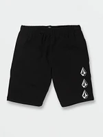 Big Boys Iconic Stone Fleece Shorts