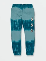 Big Boys Iconic Stone Plus Fleece Elastic Waist Pants - Coastal Blue