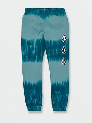 Big Boys Iconic Stone Plus Fleece Elastic Waist Pants - Coastal Blue