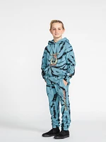 Big Boys Caiden Dye Fleece Pants - Pale Aqua