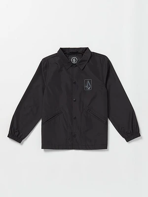 Big Boys Coaches Jacket - Black