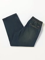 Big Boys Freazy Loose Elastic Waist Denim Pants - Old Blackboard