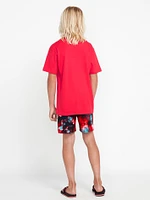 Big Boys Saturate Elastic Waist Trunks - Red