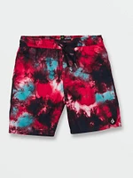 Big Boys Saturate Elastic Waist Trunks - Red