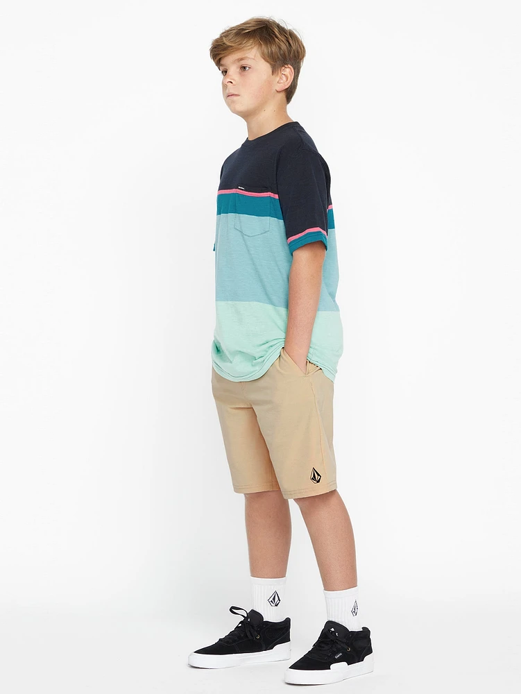 Big Boys Understoned Elastic Waist Hybrid Shorts