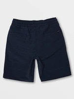 Big Boys Understoned Elastic Waist Hybrid Shorts - Navy