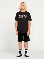 Big Boys Flamingbros Short Sleeve Tee - Black