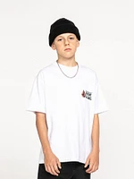 Big Boys Bat Wheel Short Sleeve Tee - White