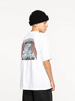 Big Boys Bat Wheel Short Sleeve Tee - White