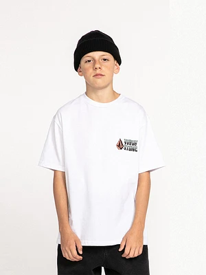 Big Boys Bat Wheel Short Sleeve Tee - White