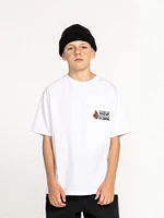 Big Boys Bat Wheel Short Sleeve Tee - White