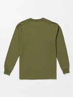 Big Boys Squable Long Sleeve Tee - Military