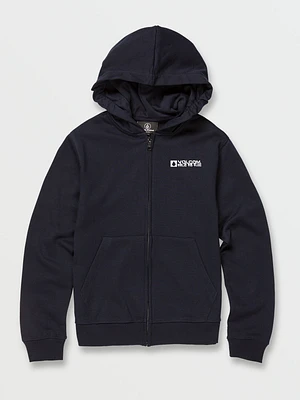 Big Boys Slider Zip Hoodie - Navy