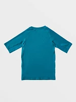 Big Boys Lido Solid Short Sleeve Rashguard